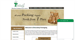 Desktop Screenshot of bharadwajpackaging.com