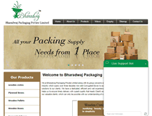 Tablet Screenshot of bharadwajpackaging.com